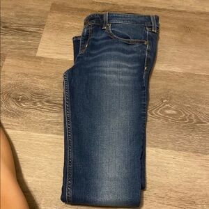 Hollister Blue Boot Cut Jeans with Subtle Fading